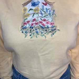 Vintage Yellow Coastal Grandma Sweatshirt